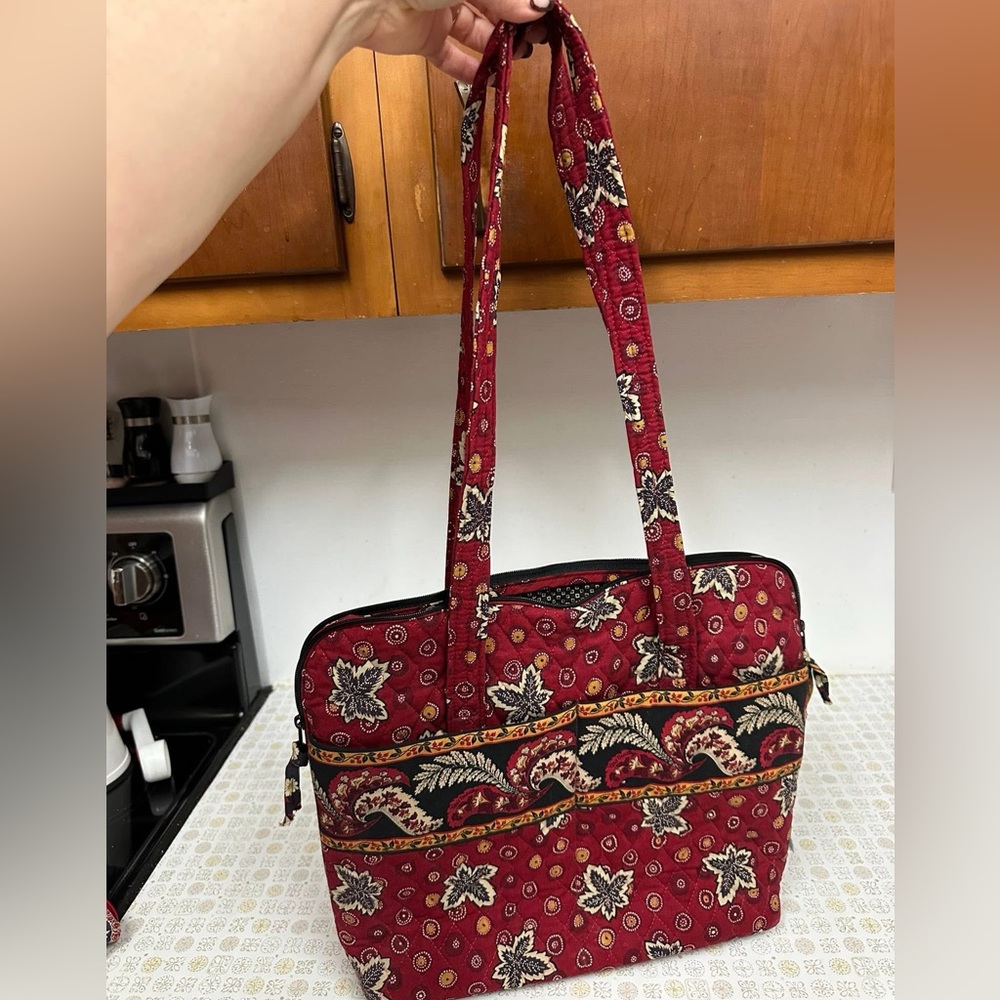 Vera Bradley Red Paisley Tote Bag